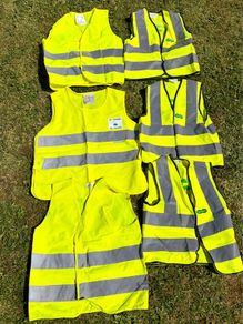Reflective vest for children. High-visibility vest.