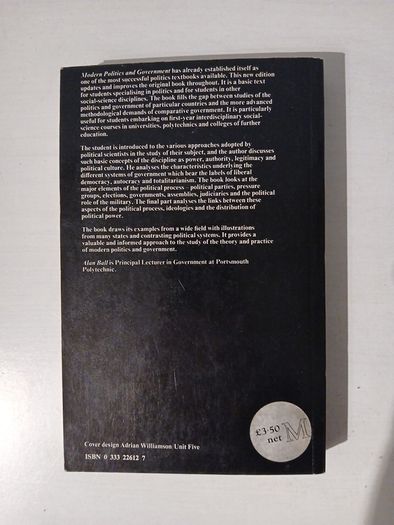 Modern Politics and Government by Alan R. Ball