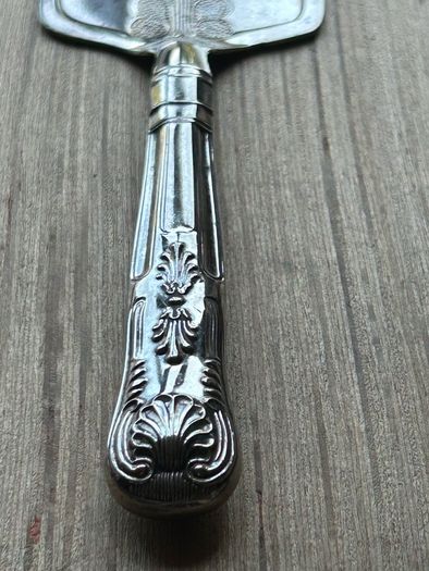Vintage Mayell silver-plated cake slice server.
