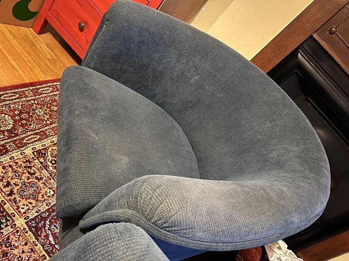2 Matching Blue Bucket Chairs