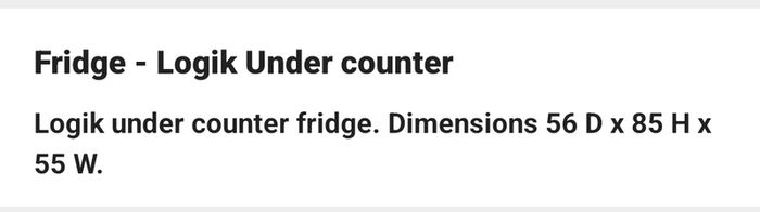 under counter fridge