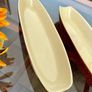 Vintage Stylish Brown Ceramic or Stoneware Corn on the cob Serving Dish Made in Taiwan 1960s 1970s 8 Holders Image 10