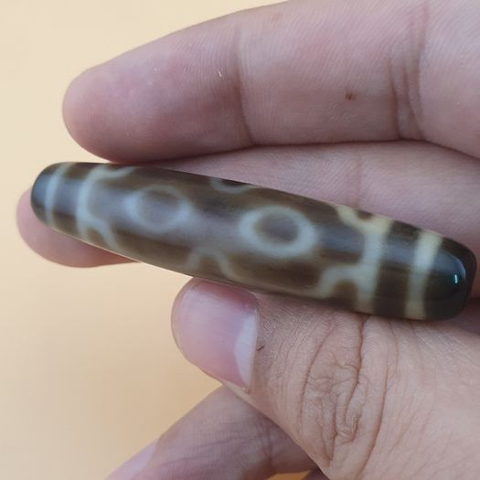 Vintage Himalayan Tibetan 4 Eyes Agate Dzi Bead Amulet