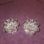 Pair of French Reims Glass Candle Holders Image 2