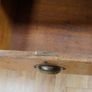 Vintage Oak Desk with Green Leather Top Image 6