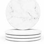 Homeware Marble Coasters Set of 4 - Stunning Ceramic Coaster in Gloss/Matte Finish | Elegant Stone Coasters with Anti-Slip Cork Bottom for Mugs and Glasses (MULTIPLE STYLES, SEE PHOTOS) Image 8