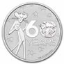 2024 Tuvalu 1 Dollar 1 oz Silver Bullion Coin - Pink Panther 60th Anniversary BU (In Capsule) Image 2