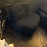 Soft Cosy Boucle Black Otis Swivel Accent Chair from Next Image 3