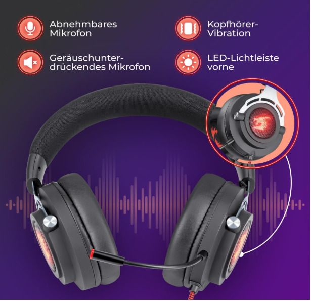 Defender Aspis Pro 7.1 Gaming Headset with Microphone, USB, RGB, 50mm Driver
