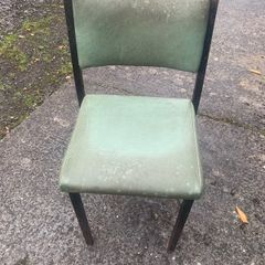Old dirty chairs and marquis poles