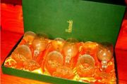Vintage Harrods Cut Crystal Wine Glasses Set of 6 (Brand New / Unused)