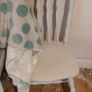 Solid wood french grey style painted chair Image 3