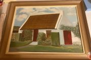 Irish cottage oil painting signed j Faulkner free postage