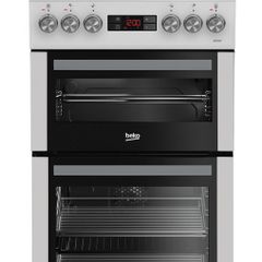BEKO Pro - Electric Cooker,4-zone electric ceramic hob, Double oven with integrated grill, 10 Year warranty