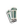 Irish Telefon Box Retro Glossy Single Sticker Image 2