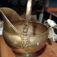 1950/60s Brass Coal Scuttle