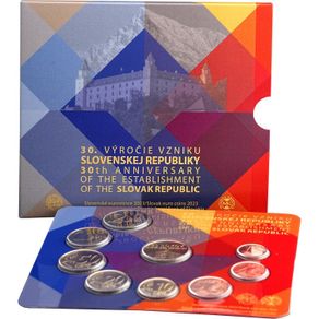 Slovakia Official Euro Coin Set 2023. 8 coins. 3.88 Euro. BU