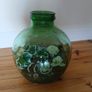 Vintage Viresa Terrarium from 1960s or 1970s.  Green Verdi Glass. Image 5