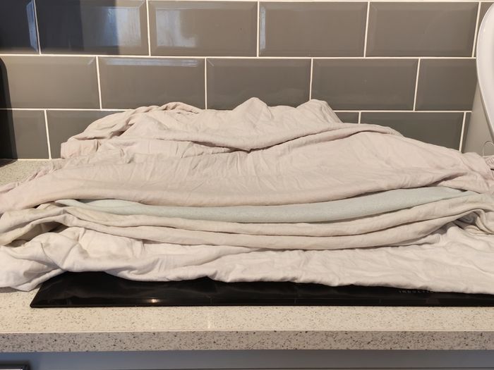 Baby Cot Bed, Toddler Bed and Changing Unit Bundle - Grey Wash - Excellent Condition