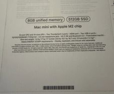 Mac mini m2 512 8gb