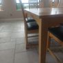 solid oak dining table and chairs Image 2