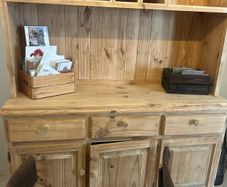 Large Solid Pine Restored Farmhouse Kitchen Dresser