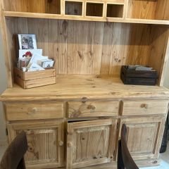 Large Solid Pine Restored Farmhouse Kitchen Dresser