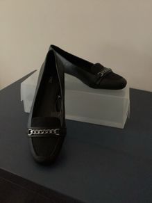 NEXT Slip On Shoes Chain Detail Size 41 NEW Black