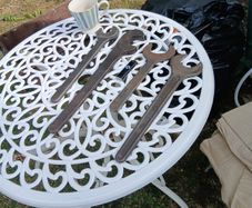 four large open ended spanners