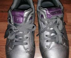 Geox light-up runners, silver colour, size UK 3 , EU36