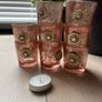 Set of 8 Pink Tealight Holders with Decorative Brooch Design Image 7