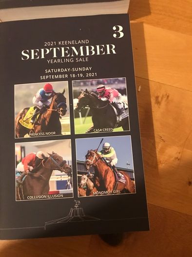 1to5 yearling sale 2021 book Keeneland
