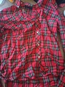 fred perey tartan shirt m