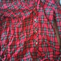 fred perey tartan shirt m