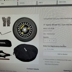 17" Universal Spare Wheel Kit