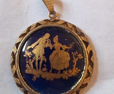 Vintage Limoges Pendant