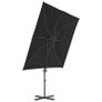 Cantilever Umbrella with Steel Pole Black 250x250 cm Image 2