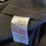Ladies Trousers Grey with pink pinstripe Size 18 Image 3