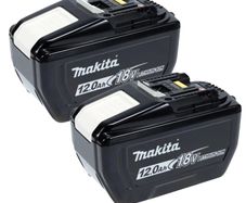 Makita BL18120 18V LXT 12.0Ah Li-ion Battery Pack x2