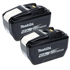 Makita BL18120 18V LXT 12.0Ah Li-ion Battery Pack x2