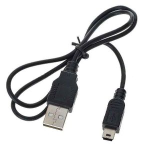 New Hi Speed 2.0 USB Cable Lead A To Mini USB B 5 PIN Black Adapter #131