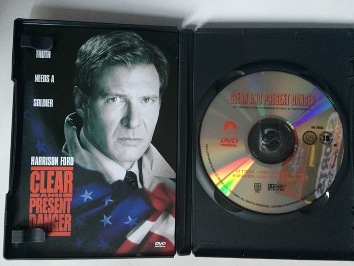 Clear And Present Danger [2000] Harrison Ford & Willem Dafoe [Movie DVD]