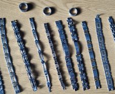 Various mens jewelry chains & rings