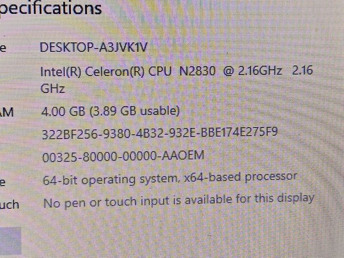 Toshiba Satellite C50-b-14d, 4gb Ram, 500gb Hdd Vpu N2830 2.16ghz