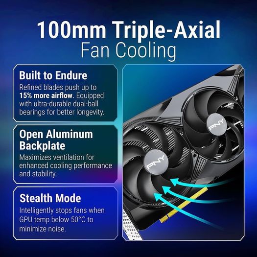 Pny Geforce Rtx 5080 16gb Oc Triple Fan Graphics Card Dlss 4 Brand New Sealed