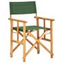 Director's Chairs 2 pcs Solid Acacia Wood Green Image 2