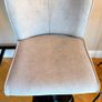 Solid Oak Bar Table with 2 Upholstered Bar Stools Image 3
