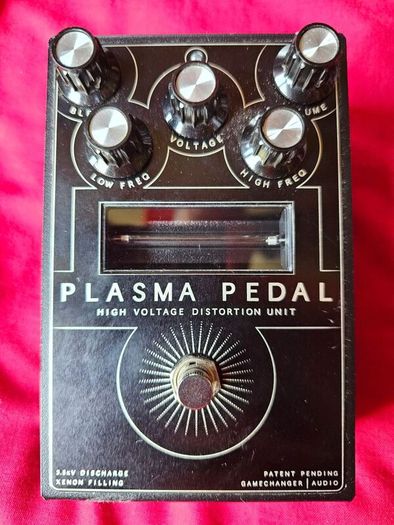 guitar and bass pedals, footdrums, bass amp and wearable metronome