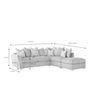 Grey Harvey norman corner sofa with matching footstool Image 3