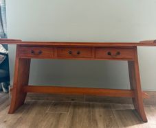 Tall wooden table